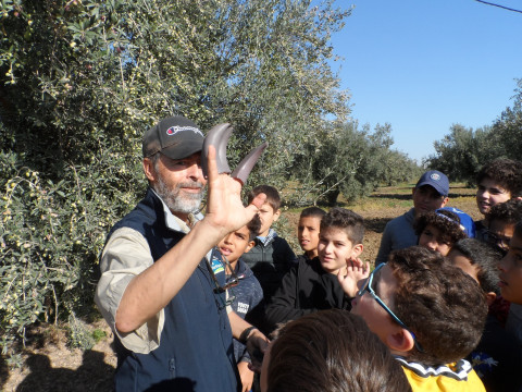 Nos CM2 à la découverte du Domaine Boussetta